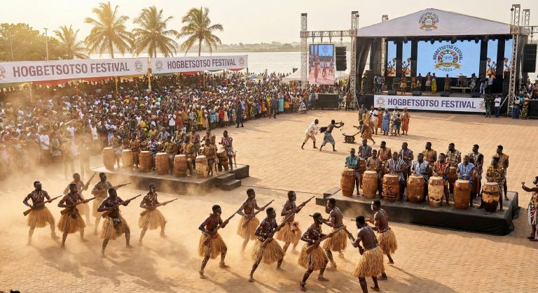 Dancers at the Hogbetsotso festival