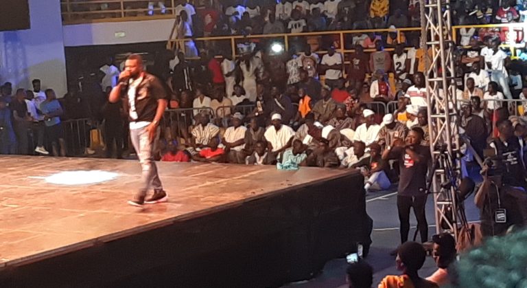A concert at the Bukom Boxing Arena in Accra